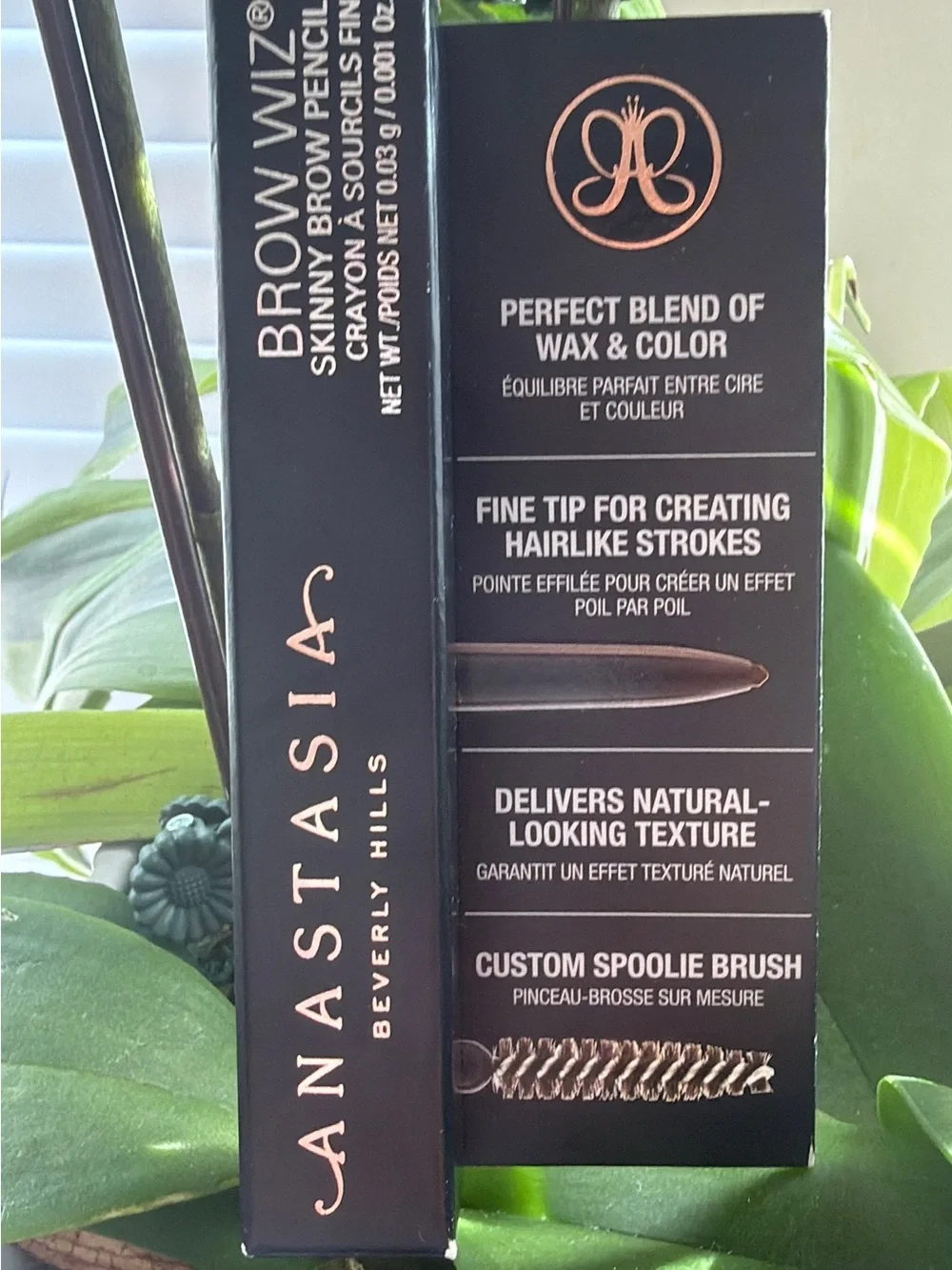 Anastasia Beverly Hills Brow Pencil Packaging - Black with Rose Gold Accents